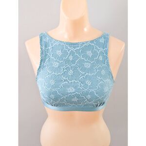 Colsie High Neck Lace Bra Crop Top